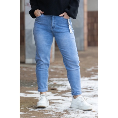 Mom fit džíny ROLLS Světle modrá