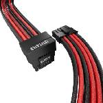 1stPlayer Модулен кабел 1stPlayer Custom Sleeved Modding Cable Black/Red - PCIe 5.0 12VHPWR M/M - FM2-B-BR (FM2-B-BR)
