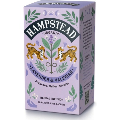 Hampstead Bylinný čaj Bio Levandule a kozlík 20 x 1,5 g