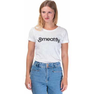 Meatfly дамска тениска Ladies MF Logo B - White | Размер Meatfly | Byal | ЖЕНИ | XS