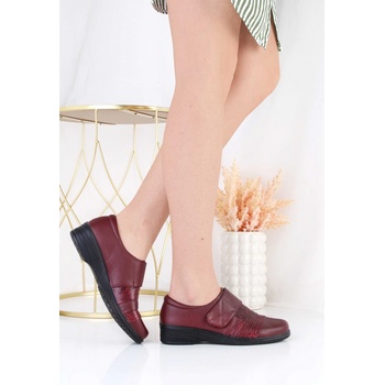 Jomix mokasíny na suchý zip DS01002-4R vínové