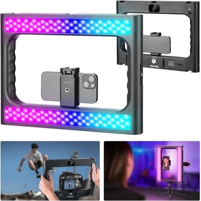 Neewer A111 II RGB LED video stabilizačná klietka, bluetooth spúšťač - 10102117