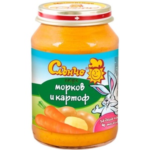 Слънчо пюре морков и картоф - 190 г - topcho-online