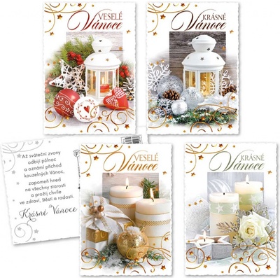 ARGUS Vánoční pohlednice s třpytivým efektem 06110310-c – Zboží Mobilmania