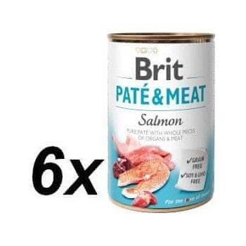 Brit Paté & Meat Salmon 6 x 400 g