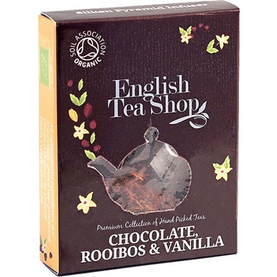 English Tea Shop ČOKOLÁDA ROOIBOS A VANILKA BIO 100 PYRAMIDKA