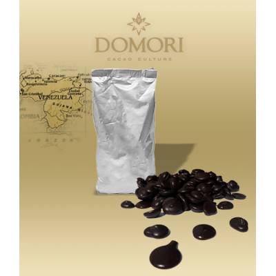 Domori Sur Del Lago Čokoláda Venezuela 72% hořká pecky 1 kg