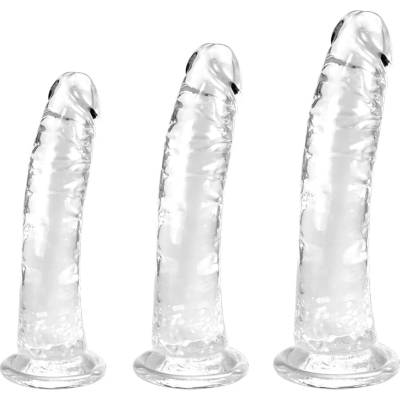 SuperLove Realistic Jelly Dildo Trainer Set Clear
