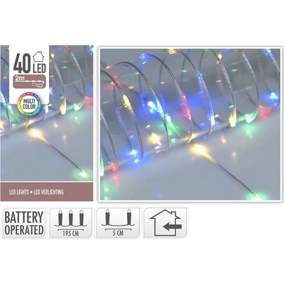 Euro Habitat Osvětlení na baterie 40LED Multi color