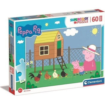 Clementoni Peppa Pig Supercolor 60 Maxi Пъзел 60 броя Анимации (26590 CLEMENTONI) (26590 CLEMENTONI)