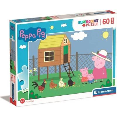 Clementoni Peppa Pig Supercolor 60 Maxi Пъзел 60 броя Анимации (26590 CLEMENTONI)