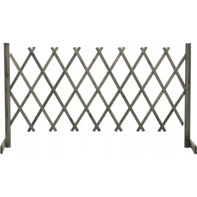 Nabytek XL Zahradní trelážový plot šedý 150 x 80 cm masivní jedle