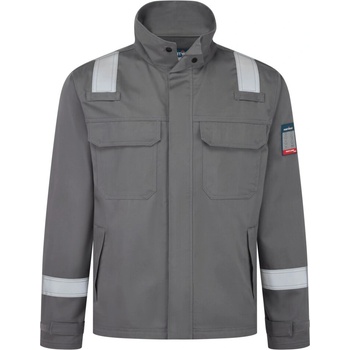 Portwest bizflame work fr471 / Химически устойчиво работно яке - сиво s (fr741grrs)