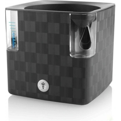 Plastkon Cobble samozavlažovací kvetináč 15x15x14 cm Antracit