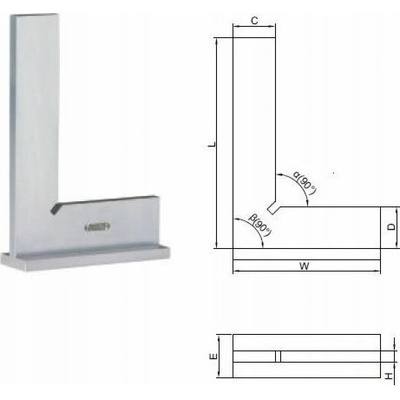 INSIZE Příložný 4793 Rozměr: 150x100MM