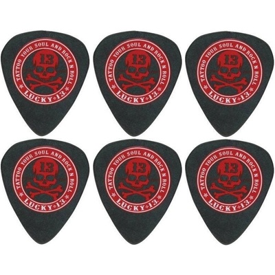 Dunlop L12R 0.60 LUCKY 13B 6 Перце за китара (L12R60-6PACK-SET)