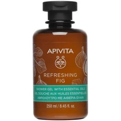 APIVITA Освежаващ душ-гел с етерични масла Смокиня , Apivita Refreshing Fig Shower Gel 250ml