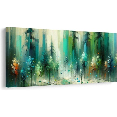 Obraz tajemství zeleného háje - 100x50