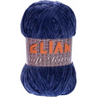 Pletací příze Elian Soft Kitty 97448 - modrá