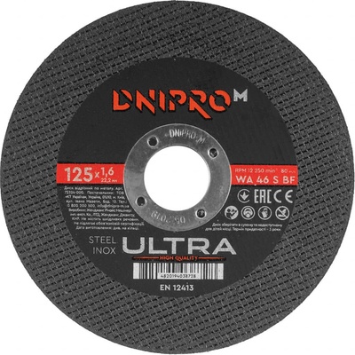 Dnipro-M Řezný kotouč 125 x 1,6 x 22,2 mm 72324000