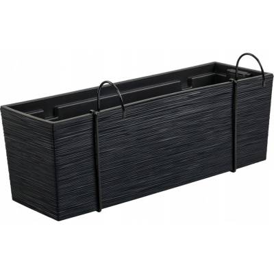 Prosperplast Květináč plast šedý 58 x 18 x 19,5 cm