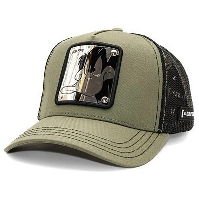 Capslab Looney Tunes Trucker Metallic Daffy Duck Green Black
