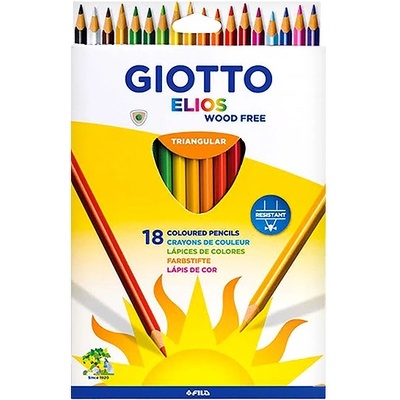 GIOTTO Цветни моливи GIOTTO elios триъгълни 18 броя 277900 (277900)