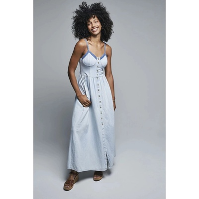 Lee Jeans Corset Maxi Dress 112363490 Denim