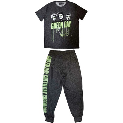 Green Day Drips pyžamo čierna