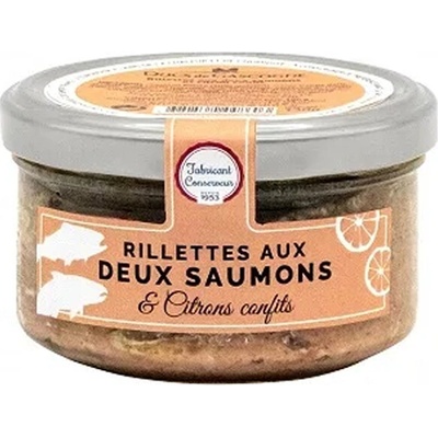 Ducs de Gascogne Rillety ze dvou druhů lososů s citronem ve skle 130 g