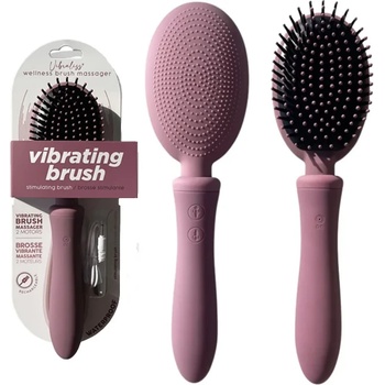 Вибрираща четка за коса, 2 стимулиращи зони - Vibraliss Hairbrush Purple (19423)