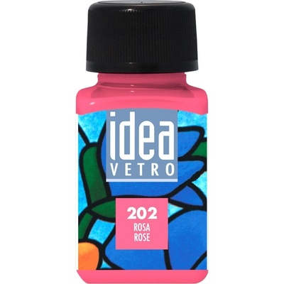 Maimeri Idea Vetro Боя за стъкло Rose 202 60 ml 1 бр (M5314202)