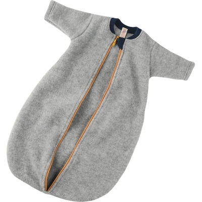 Engel Бебешки спален чувал Engel Baby Sleeping Bag Fleece L/S with Zip Baby sleeping bag - Hellgrau Melange - размер 62/68 (EU) (516-0156-0112)
