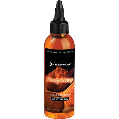 Baitnow BaitnowLIQUID METHOD FEEDER - DOUBLE DOSE FREAKY SHRIMP 100ml - balení 1 ks Secret Garlic