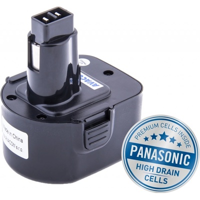 AVACOM BLACK & DECKER A9252 Ni-Mh 12V 3000mAh, články PANASONIC ATBD-12Mh-30H - neoriginální – Zboží Dáma