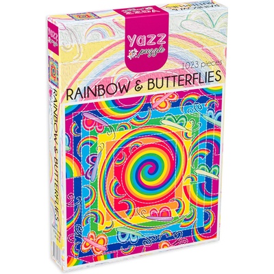 Yazz Пъзел Yazz Puzzle от 1023 части - Дъга и пеперуди (3803)