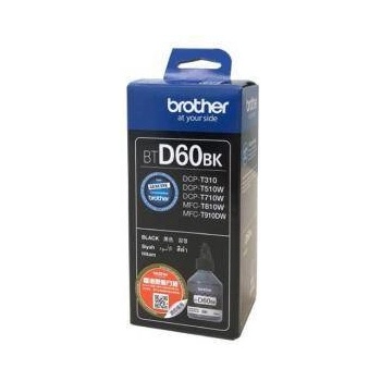 Brother Мастило в бутилка BTD60BK Black inkCartrige for DCPT510W, DCPT710W, MFCT810W, MFCT910DW
