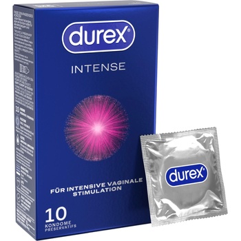 Durex Intense - Оргазмични презервативи (10 бр. )
