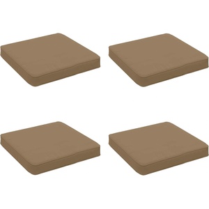 vidaXL Кушони за сядане, 4 броя VUGHT 4 pcs 100% полиестер Таупе (946293)