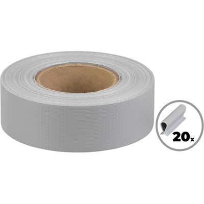 Strend Pro EUROSTANDARD Páska 47,5 mm, L-35 m, tieniaca, sivá, krycia, na plotové panely, s 20 klip