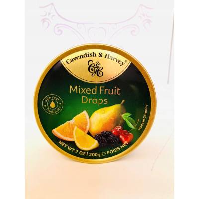 Cavendish & Harvey Tvrdé Bonbóny míchané ovocné drops 200 g