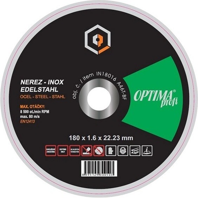 Optima Řezný kotouč profi 180 x 1.6 mm IN18016