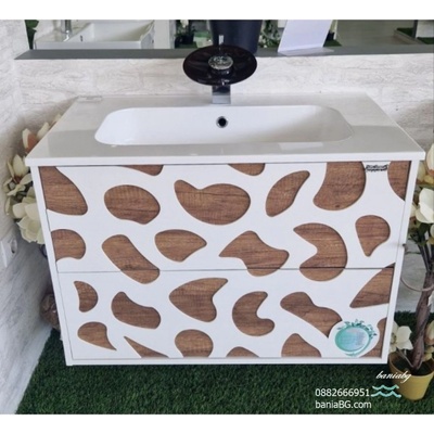 Inter Ceramic Долен конзолен pvc шкаф за баня icp 8045