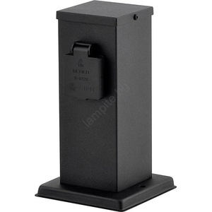  Екстериорен стълб с контакти 2z schuko 230v антрацит ip44 (p5460)