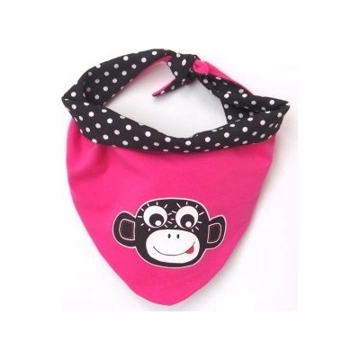 Pinkie Dětský šátek Pink Bullets Monkey