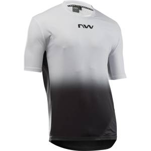 Northwave Мъжка фланелка с къс ръкав за колоездене Northwave Edge 2 Jersey Short Sleeve Cycling jersey - Light Grey / Black - размер M (056-3144-0613)
