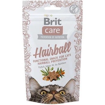 Brit Care Cat Functional Grain-Free Snack Hairball - Лакомство за котки против космени топки - 50 г