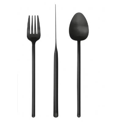 Прибори за хранене STICK- 24 части - черен мат (Herdmar 149-3024-0517-200-0001)
