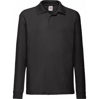Fruit of the Loom detská polokošeľa s dlhým rukávom 65/35 biela