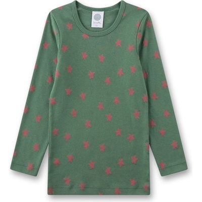 Sanetta Детско ежедневно термо бельо Sanetta Kid's T-Shirt 1/1 AOP 337034 Longsleeve - Dark Ivy - размер 92 (EU) (714-1598-0111)